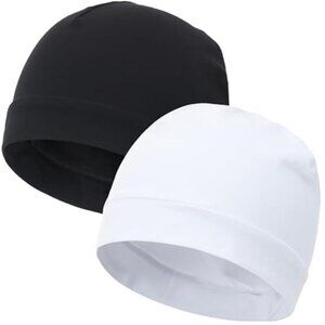 Cotton Skull Cap Beanie Sleep Hat Lightweight Breathable Running Helmet Liner